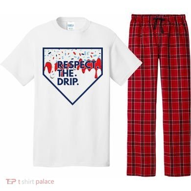B.A.S.E.B.A.L.L Home Plate Drip For Ice Cream Spinkle Pajama Set