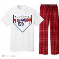 B.A.S.E.B.A.L.L Home Plate Drip For Ice Cream Spinkle Pajama Set thumb 0