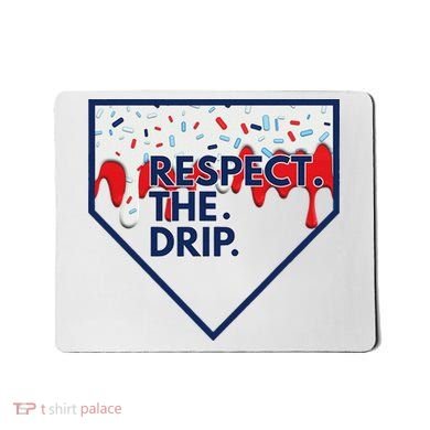 B.A.S.E.B.A.L.L Home Plate Drip For Ice Cream Spinkle Mousepad