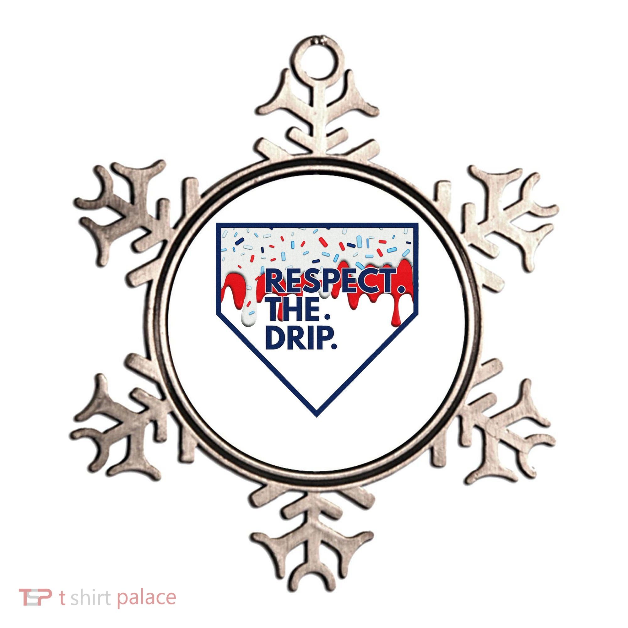 B.A.S.E.B.A.L.L Home Plate Drip For Ice Cream Spinkle Ornament
