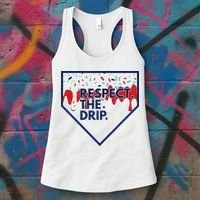 B.A.S.E.B.A.L.L Home Plate Drip For Ice Cream Spinkle Women's Tank Top thumb 3