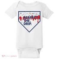 B.A.S.E.B.A.L.L Home Plate Drip For Ice Cream Spinkle Baby Bodysuit thumb 0