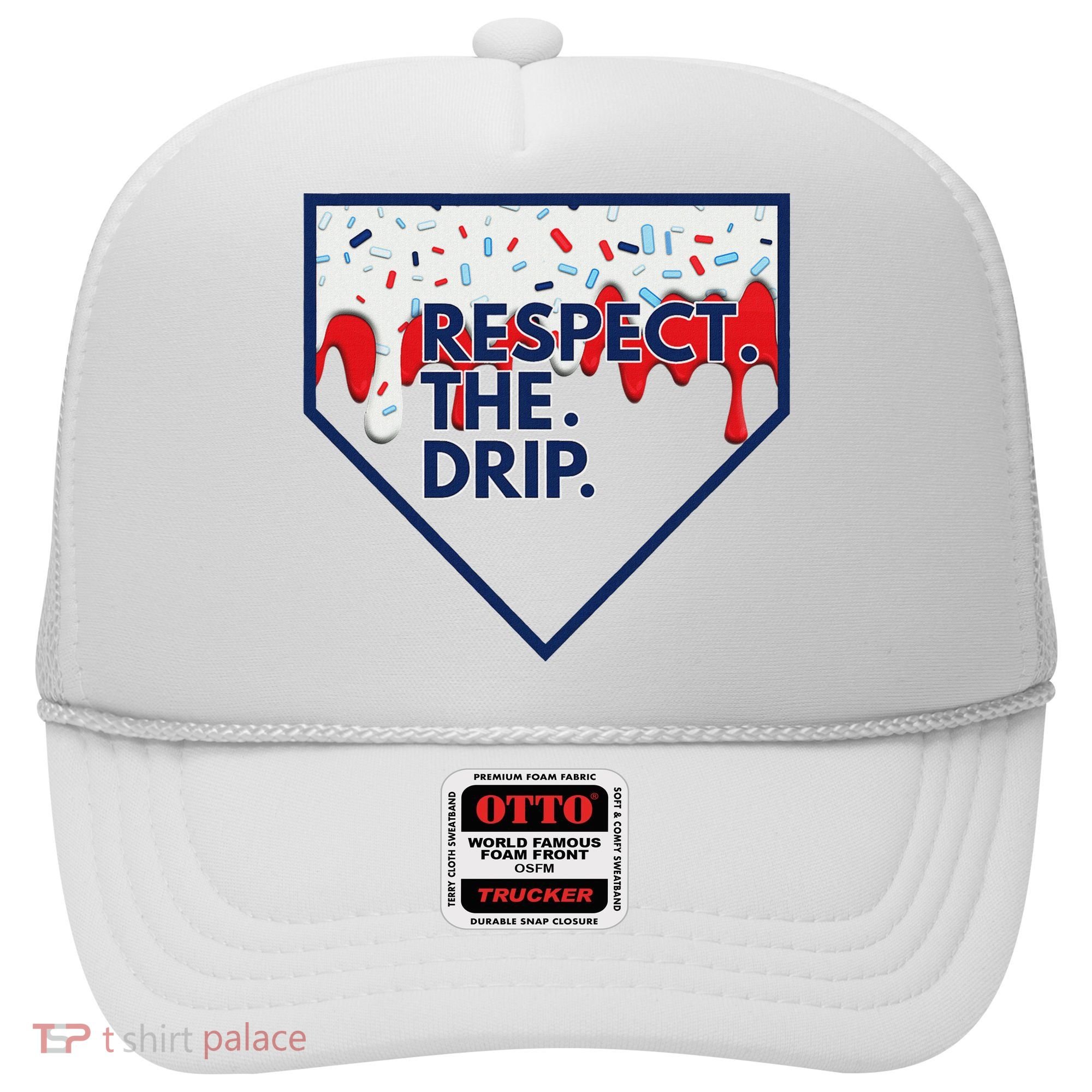 B.A.S.E.B.A.L.L Home Plate Drip For Ice Cream Spinkle Hat