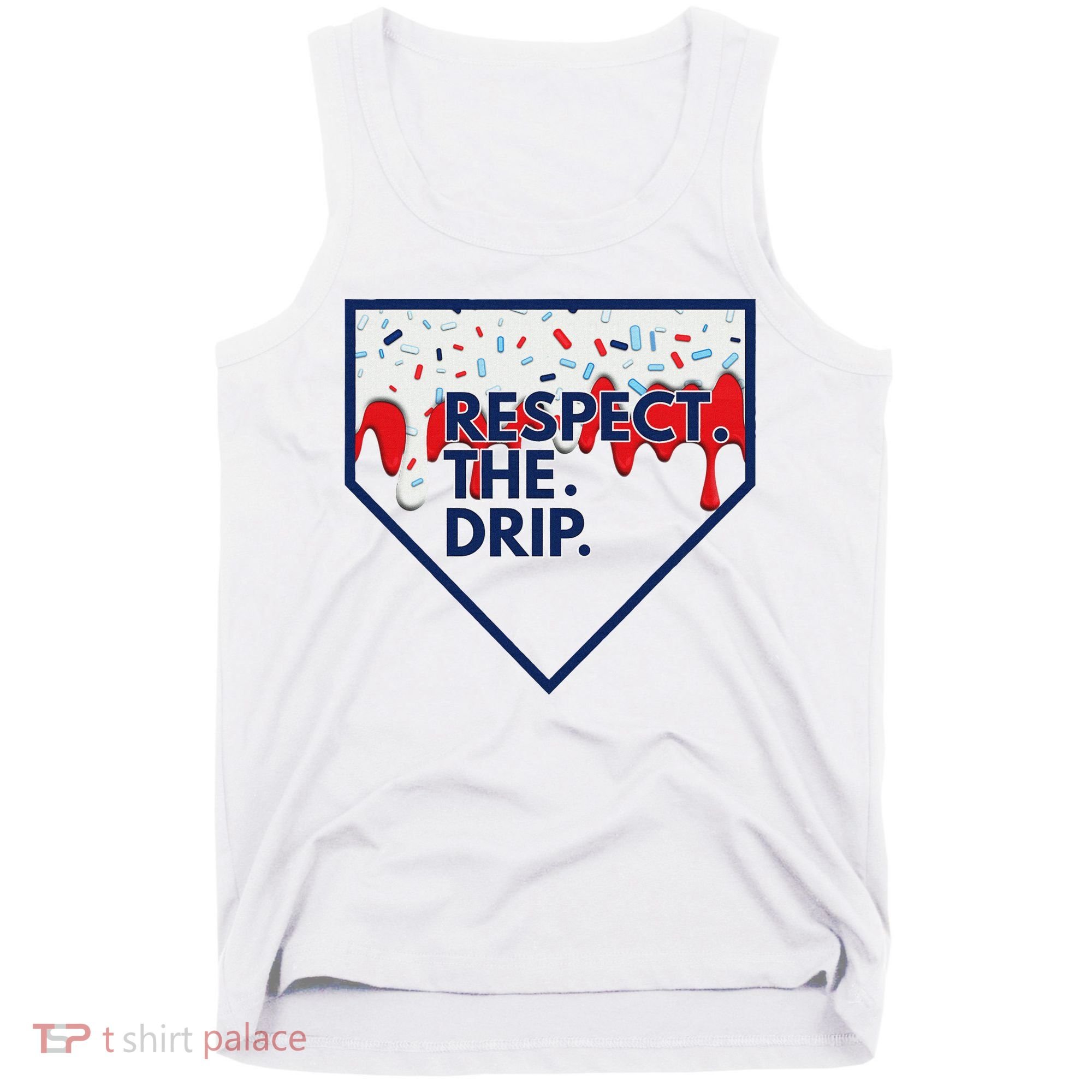 B.A.S.E.B.A.L.L Home Plate Drip For Ice Cream Spinkle Tank Top