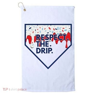 B.A.S.E.B.A.L.L Home Plate Drip For Ice Cream Spinkle Golf Towel
