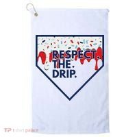 B.A.S.E.B.A.L.L Home Plate Drip For Ice Cream Spinkle Golf Towel thumb 0