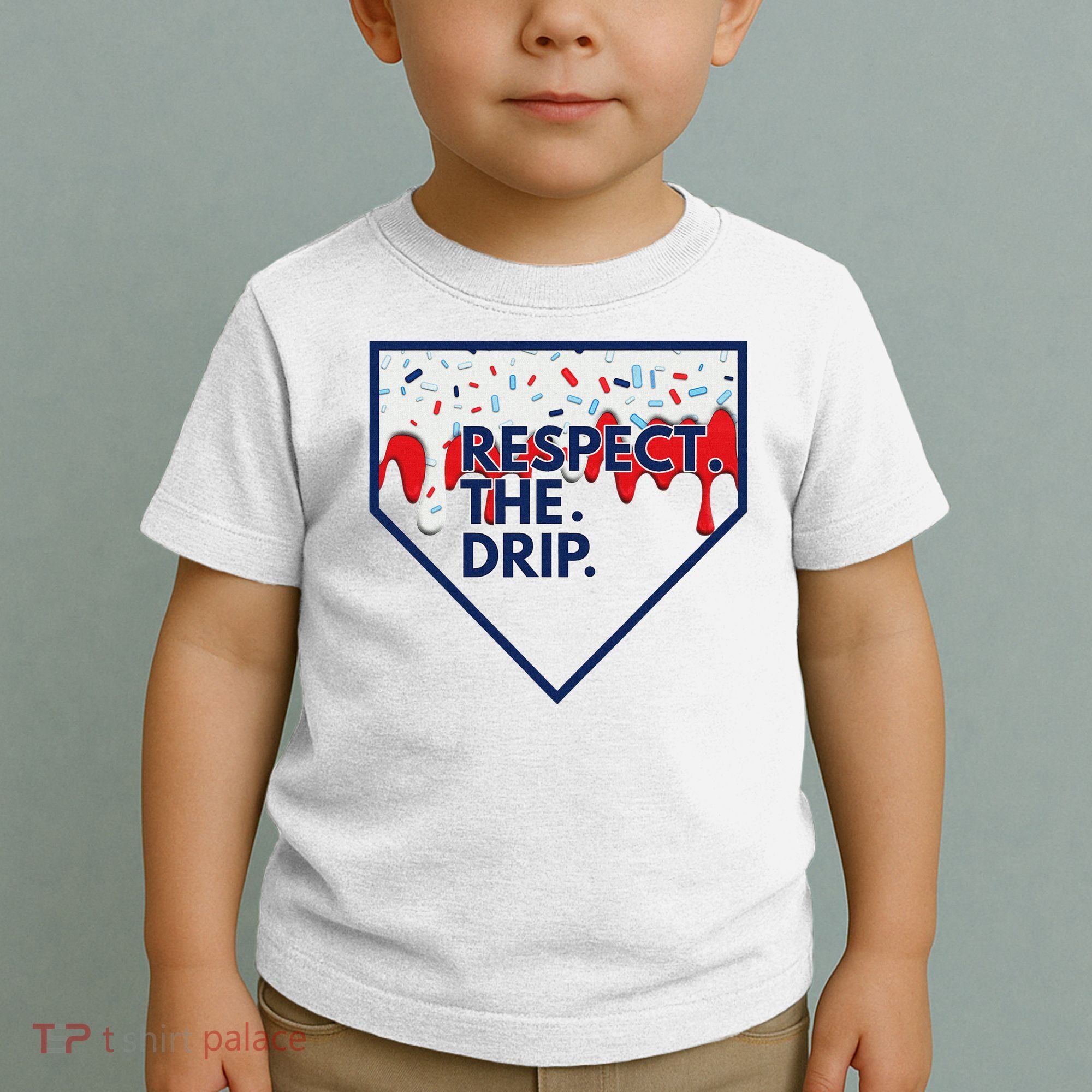 B.A.S.E.B.A.L.L Home Plate Drip For Ice Cream Spinkle Toddler T-Shirt
