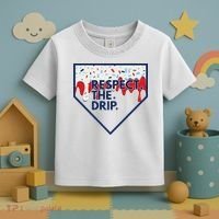 B.A.S.E.B.A.L.L Home Plate Drip For Ice Cream Spinkle Toddler T-Shirt thumb 3