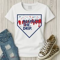 B.A.S.E.B.A.L.L Home Plate Drip For Ice Cream Spinkle Women's T-Shirt thumb 3