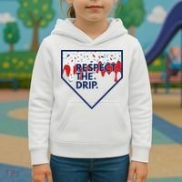 B.A.S.E.B.A.L.L Home Plate Drip For Ice Cream Spinkle Kids Hoodie thumb 3