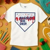 B.A.S.E.B.A.L.L Home Plate Drip For Ice Cream Spinkle Kids T-Shirt thumb 3