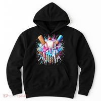 Baseball Home Plate Drip Ice Cream Spinkle Baseball Home Plate Ice Cream Drip Fun Sports Lover  Hoodie thumb 0