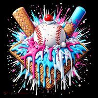 Baseball Home Plate Drip Ice Cream Spinkle Baseball Home Plate Ice Cream Drip Fun Sports Lover  Coffee Mug thumb 5