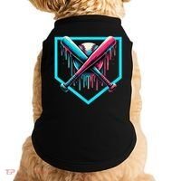 Baseball Home Plate Drip Boys Baseball Bat Baseball Drip Doggie Tank thumb 0