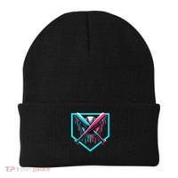 Baseball Home Plate Drip Boys Baseball Bat Baseball Drip Beanie thumb 0