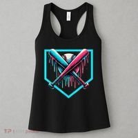 Baseball Home Plate Drip Boys Baseball Bat Baseball Drip Women's Tank Top thumb 3