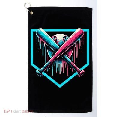 Baseball Home Plate Drip Boys Baseball Bat Baseball Drip Golf Towel