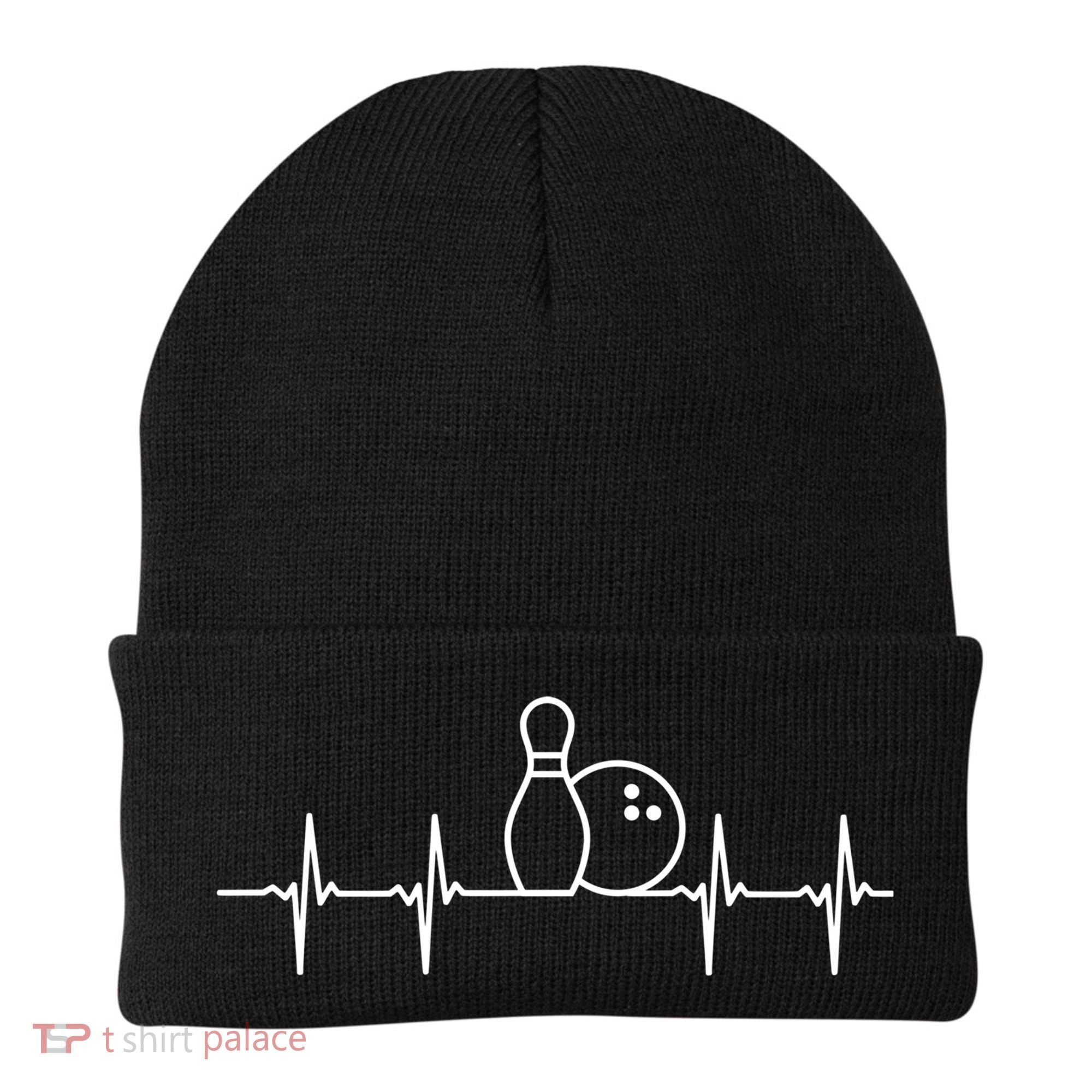 Bowling Heartbeat Pulse Gift Beanie