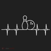 Bowling Heartbeat Pulse Gift Beanie thumb 2