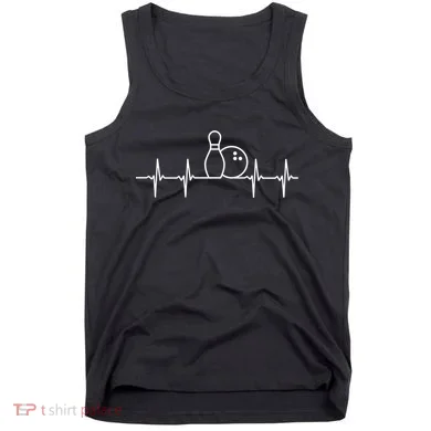 Bowling Heartbeat Pulse Gift Tank Top