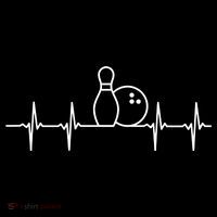 Bowling Heartbeat Pulse Gift Women's T-Shirt thumb 6