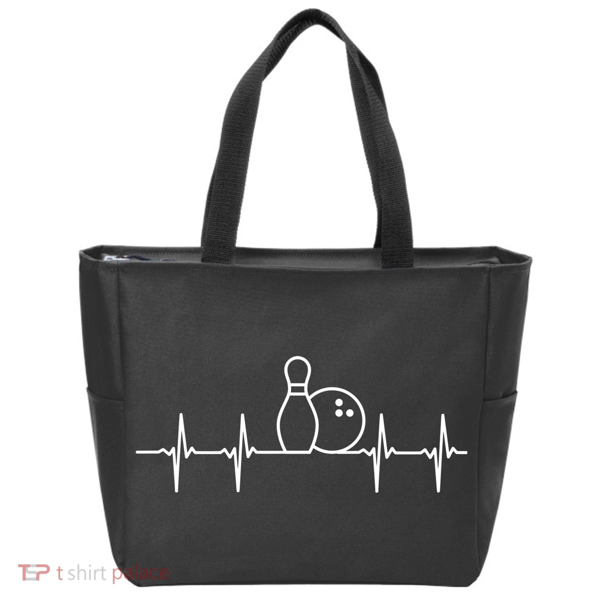 Bowling Heartbeat Pulse Gift Tote Bag