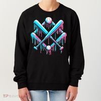 B.A.S.E.B.A.L.L Home Plate Drip For Ice Cream Spinkle Women's Sweatshirt thumb 0