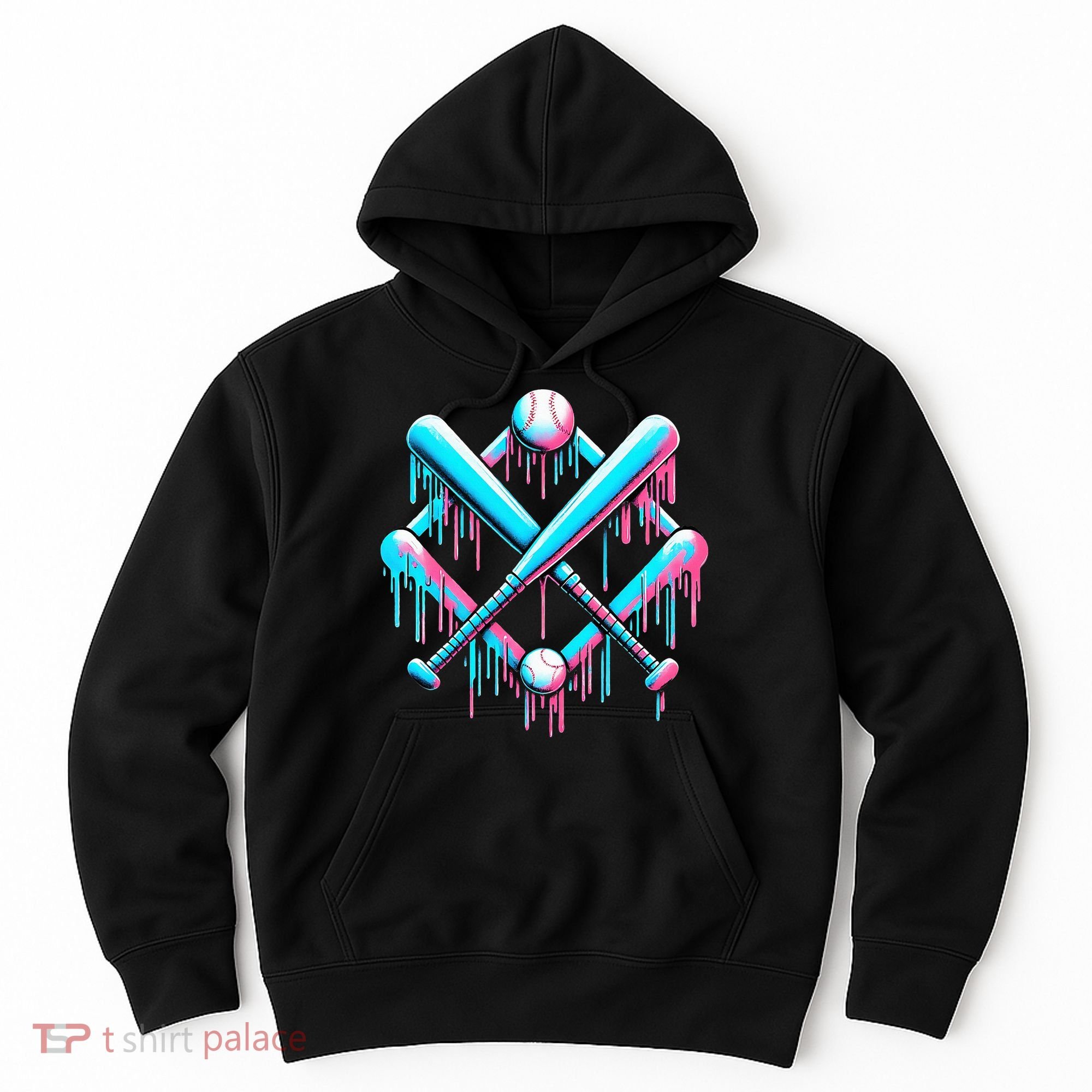 B.A.S.E.B.A.L.L Home Plate Drip For Ice Cream Spinkle Hoodie