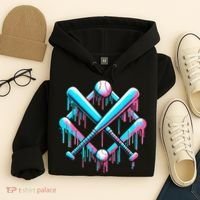 B.A.S.E.B.A.L.L Home Plate Drip For Ice Cream Spinkle Hoodie thumb 4