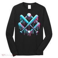 B.A.S.E.B.A.L.L Home Plate Drip For Ice Cream Spinkle Long Sleeve Shirt thumb 0