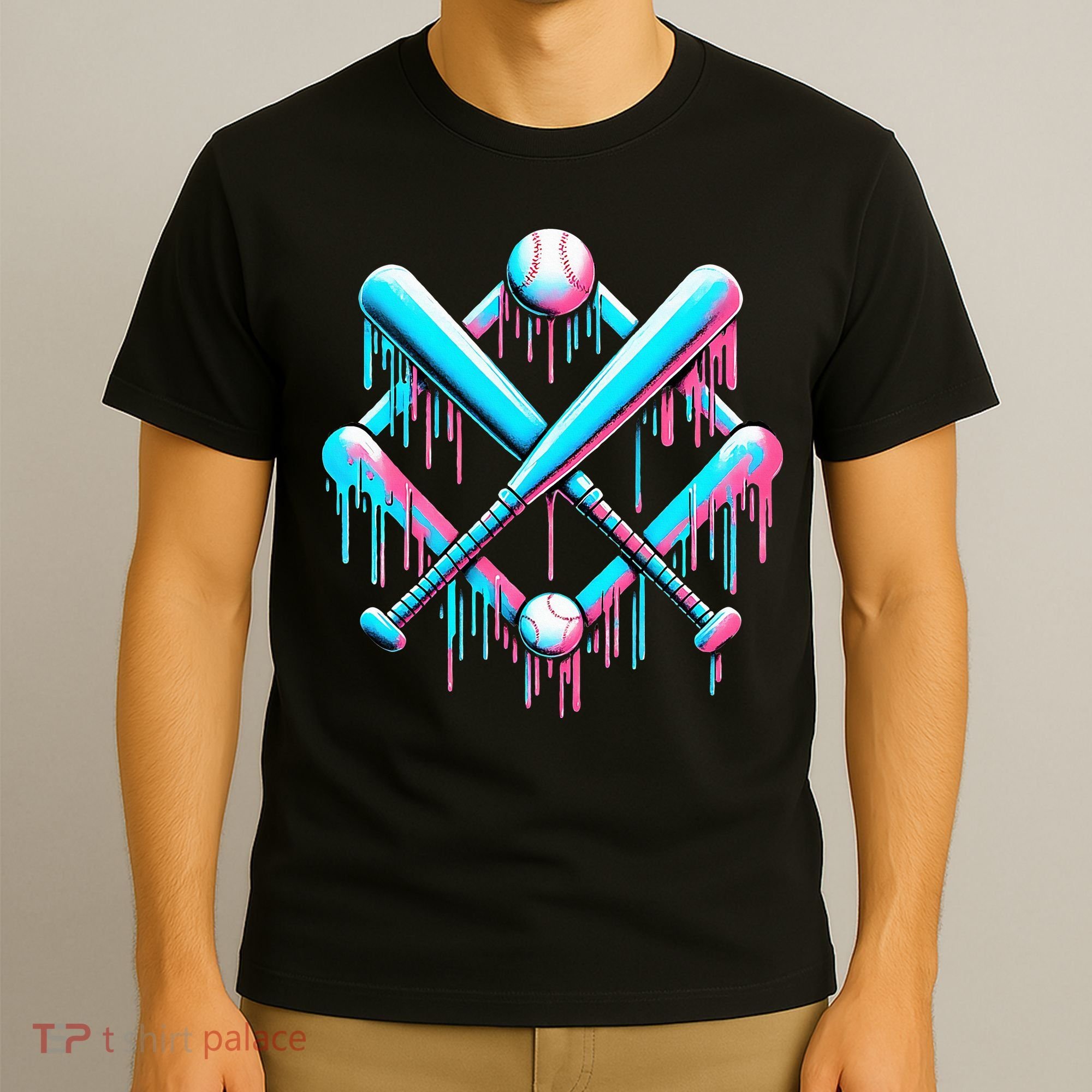 B.A.S.E.B.A.L.L Home Plate Drip For Ice Cream Spinkle T-Shirt
