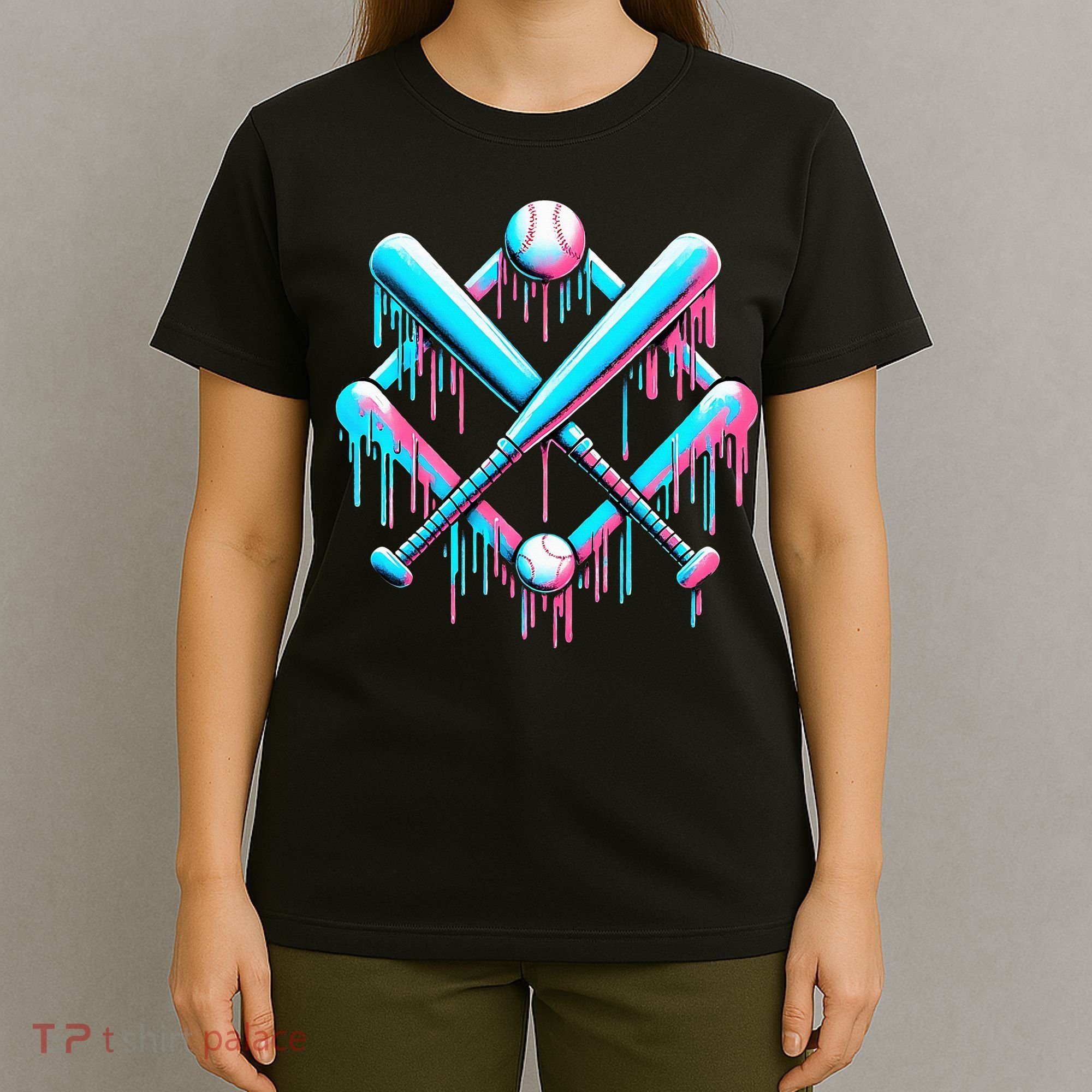 B.A.S.E.B.A.L.L Home Plate Drip For Ice Cream Spinkle T-Shirt