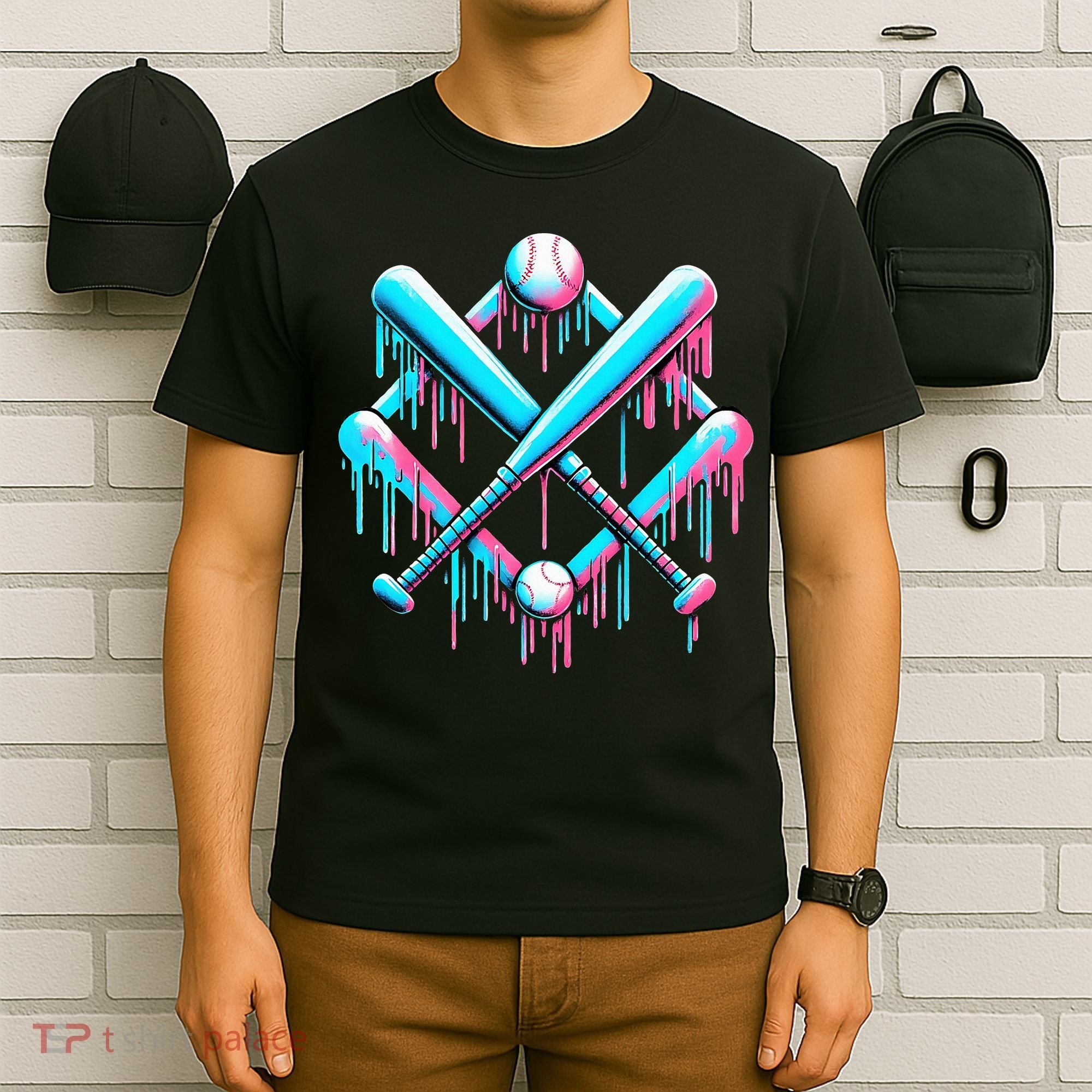 B.A.S.E.B.A.L.L Home Plate Drip For Ice Cream Spinkle T-Shirt