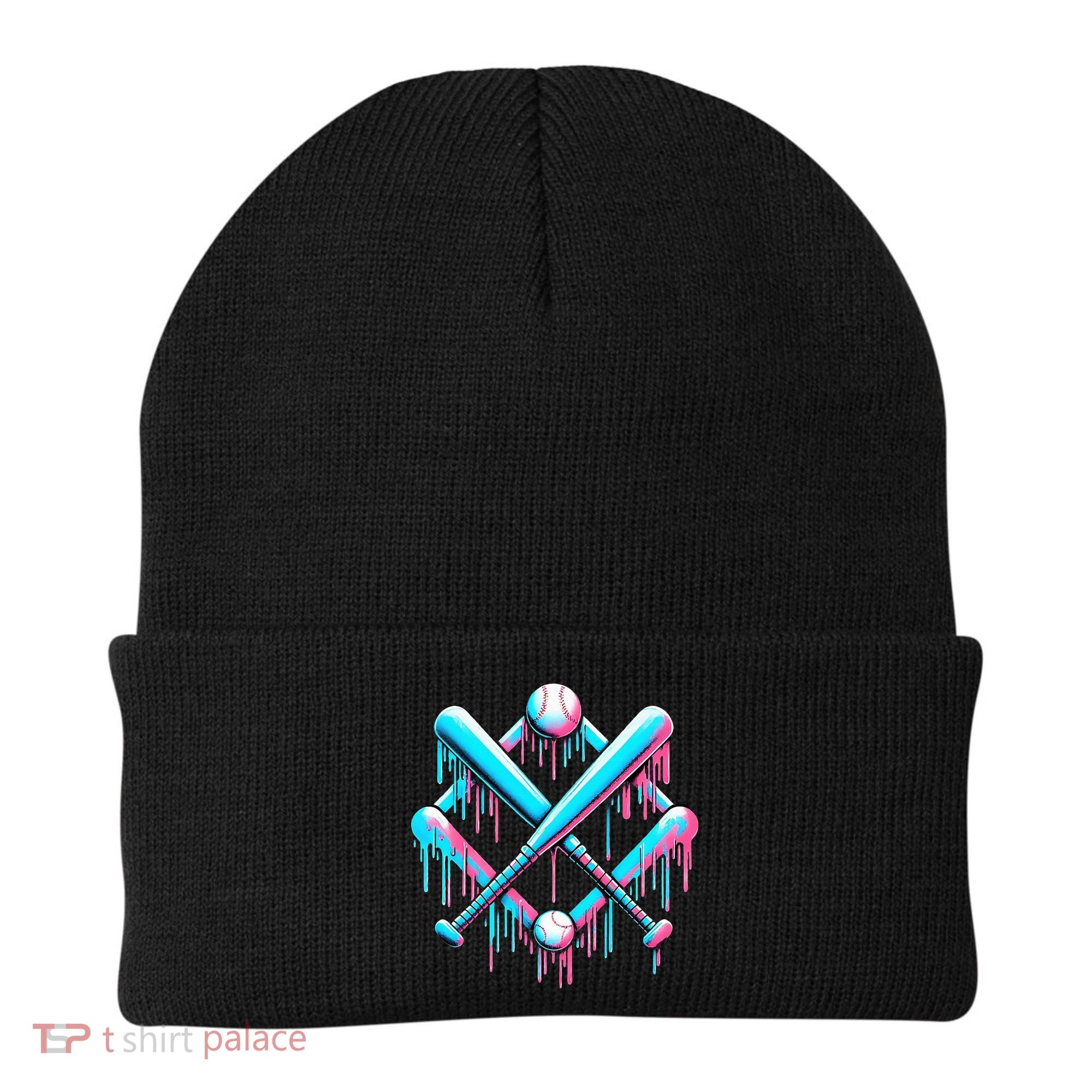 B.A.S.E.B.A.L.L Home Plate Drip For Ice Cream Spinkle Beanie