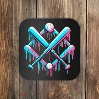 B.A.S.E.B.A.L.L Home Plate Drip For Ice Cream Spinkle Coaster thumb 0