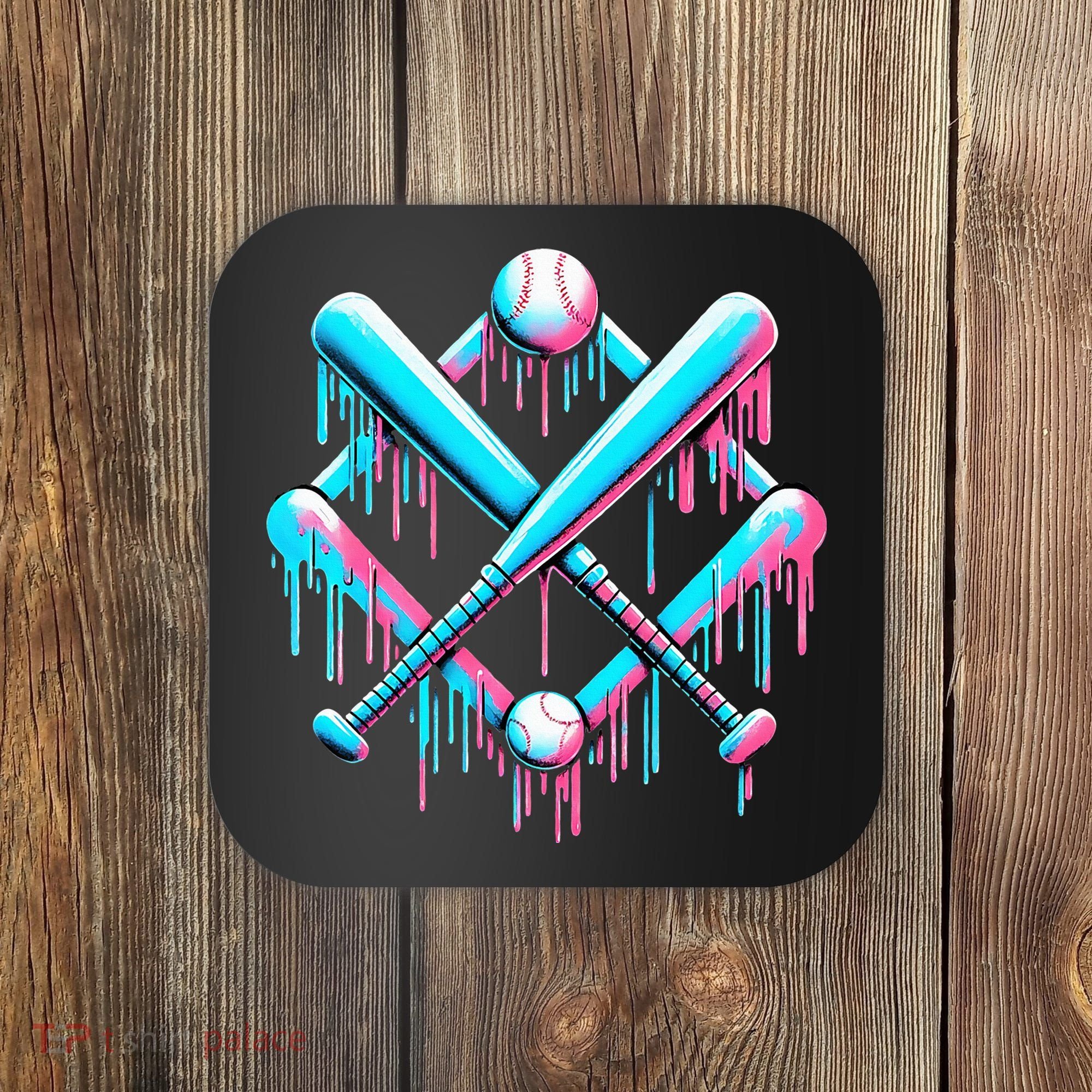 B.A.S.E.B.A.L.L Home Plate Drip For Ice Cream Spinkle Coaster