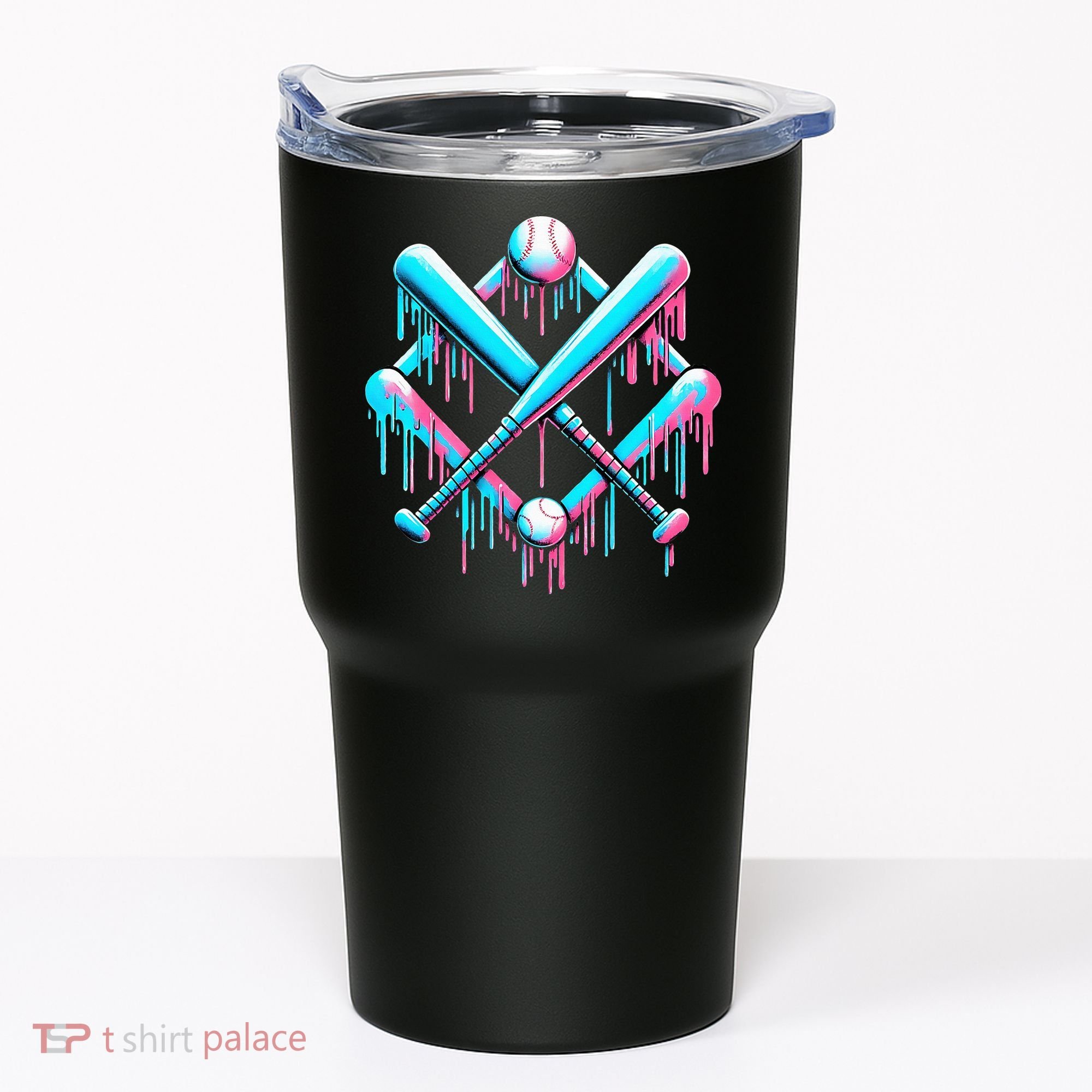 B.A.S.E.B.A.L.L Home Plate Drip For Ice Cream Spinkle Tumbler