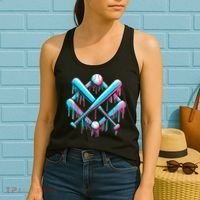 B.A.S.E.B.A.L.L Home Plate Drip For Ice Cream Spinkle Women's Tank Top thumb 2