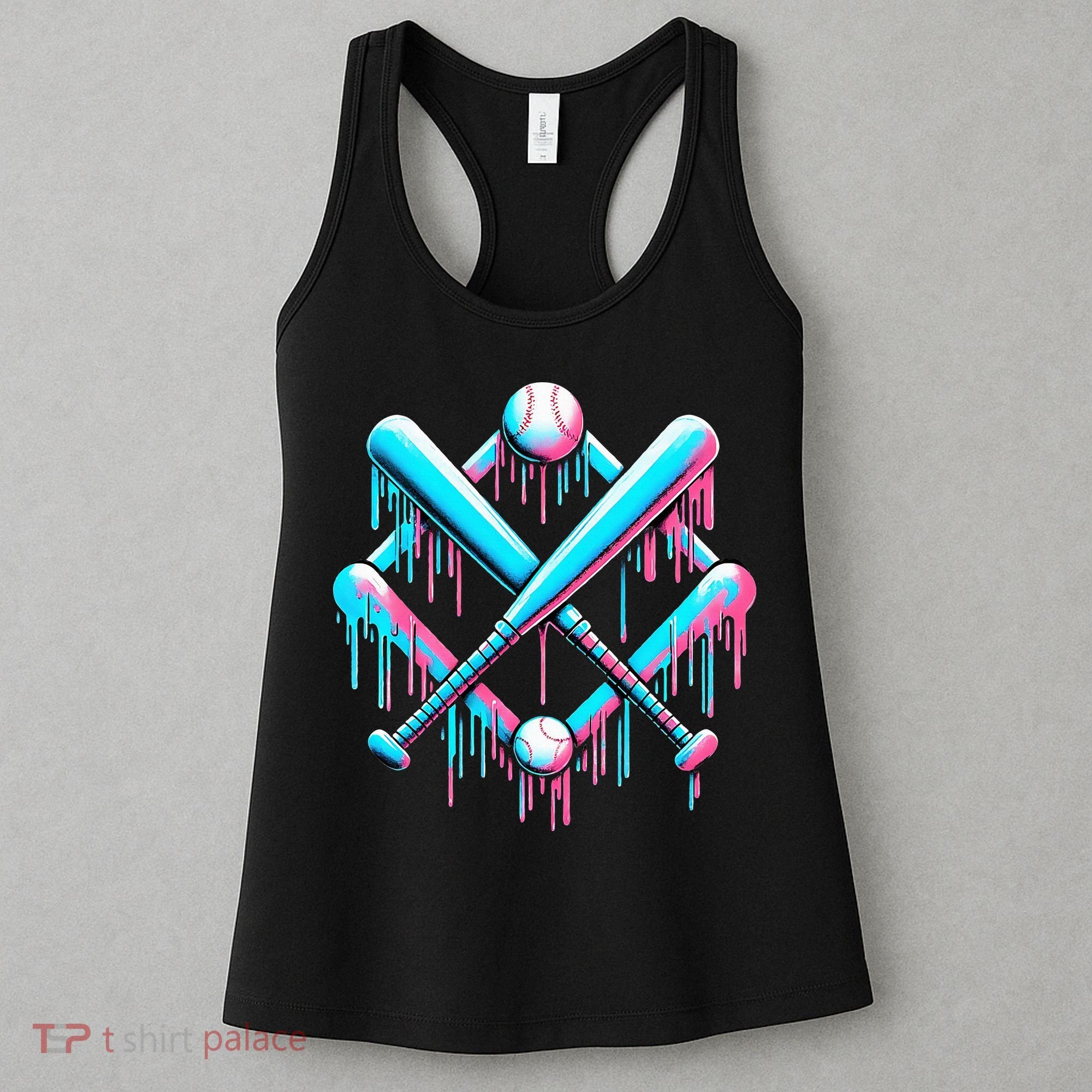 B.A.S.E.B.A.L.L Home Plate Drip For Ice Cream Spinkle Women's Tank Top