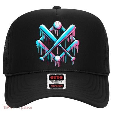 B.A.S.E.B.A.L.L Home Plate Drip For Ice Cream Spinkle Hat