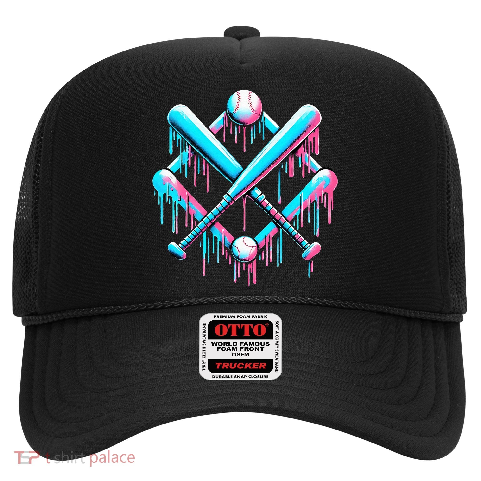 B.A.S.E.B.A.L.L Home Plate Drip For Ice Cream Spinkle Hat