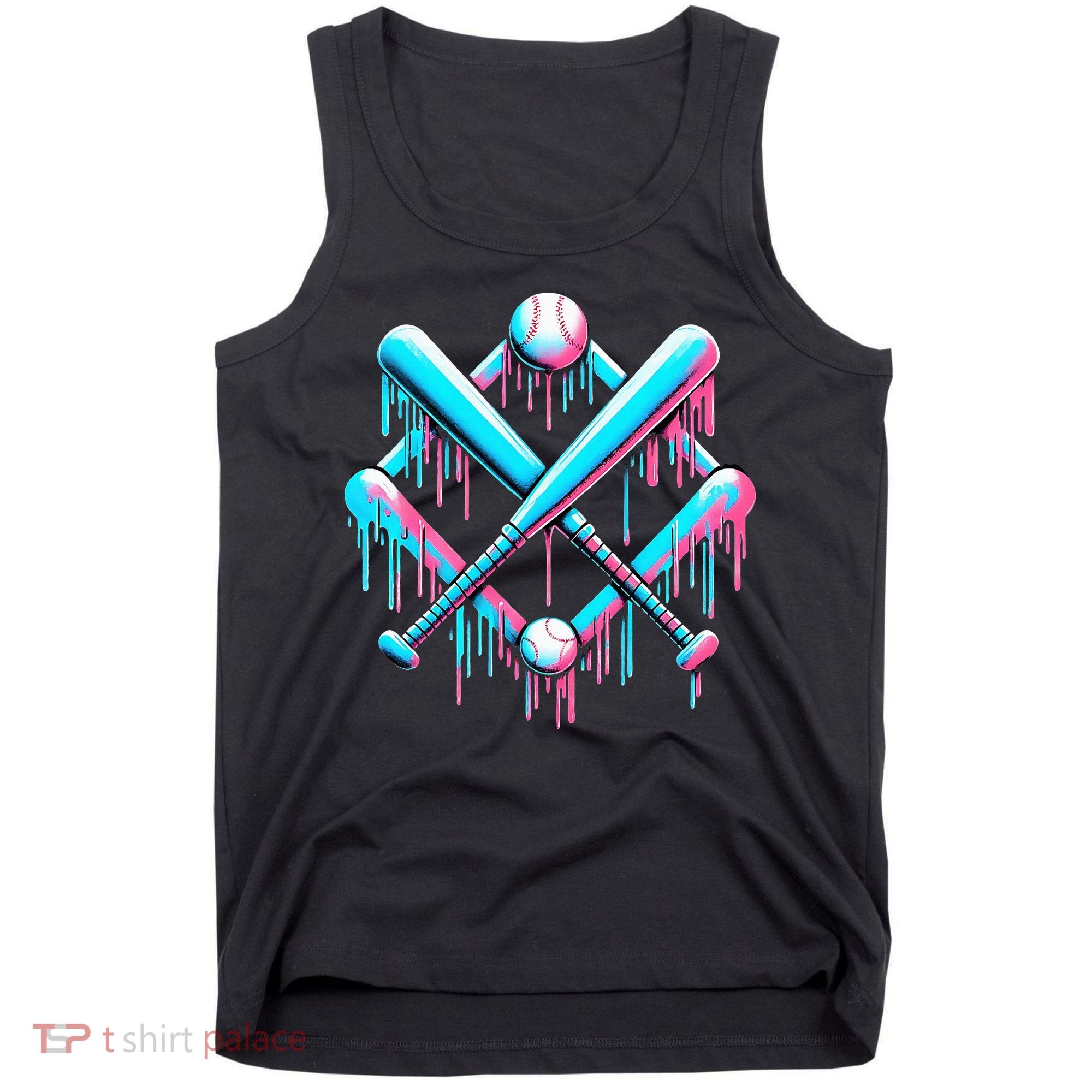 B.A.S.E.B.A.L.L Home Plate Drip For Ice Cream Spinkle Tank Top