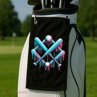 B.A.S.E.B.A.L.L Home Plate Drip For Ice Cream Spinkle Golf Towel thumb 2