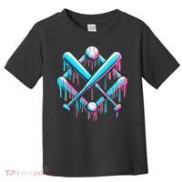 B.A.S.E.B.A.L.L Home Plate Drip For Ice Cream Spinkle Toddler T-Shirt thumb 0