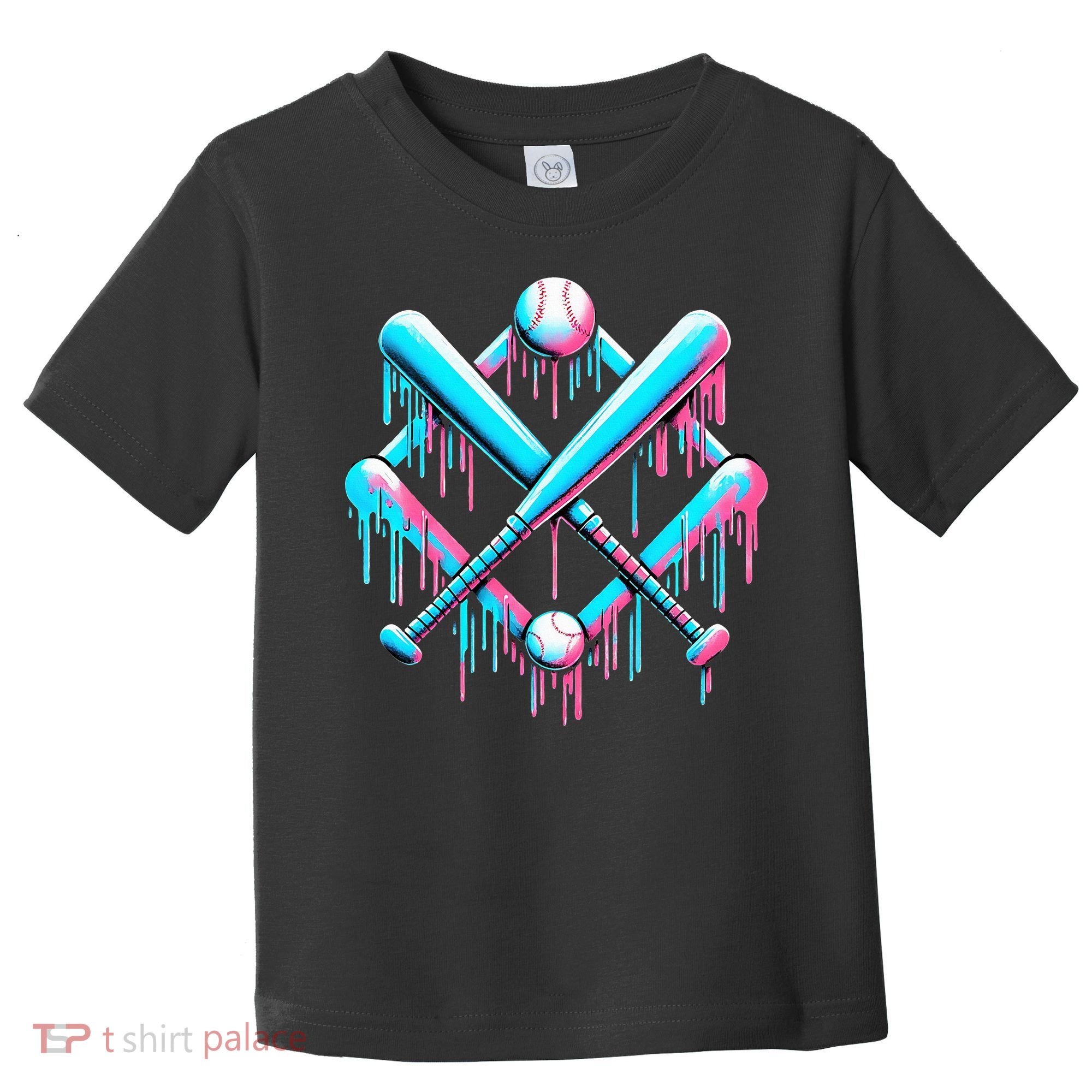 B.A.S.E.B.A.L.L Home Plate Drip For Ice Cream Spinkle Toddler T-Shirt