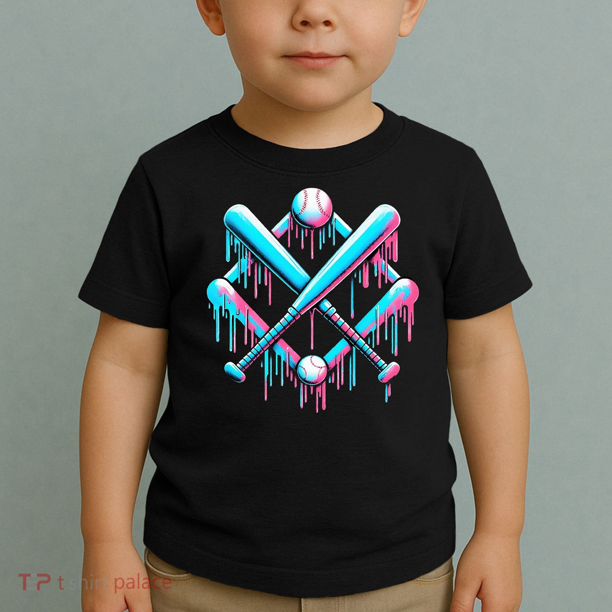 B.A.S.E.B.A.L.L Home Plate Drip For Ice Cream Spinkle Toddler T-Shirt