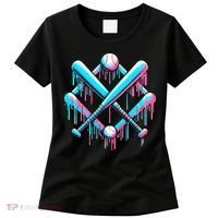 B.A.S.E.B.A.L.L Home Plate Drip For Ice Cream Spinkle Women's T-Shirt thumb 0
