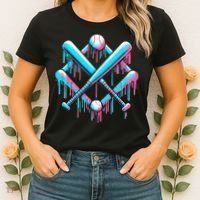 B.A.S.E.B.A.L.L Home Plate Drip For Ice Cream Spinkle Women's T-Shirt thumb 2