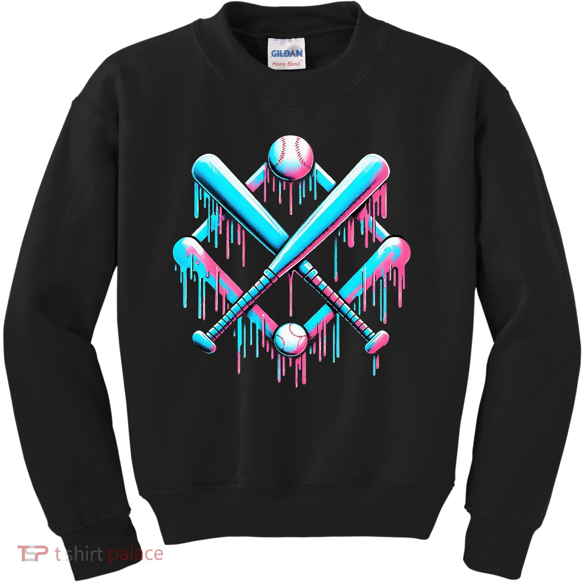 B.A.S.E.B.A.L.L Home Plate Drip For Ice Cream Spinkle Kids Sweatshirt