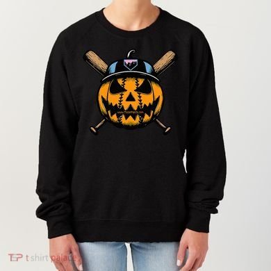 B.A.S.E.B.A.L.L Home Plate Drip Halloween Pumpkin Women's Sweatshirt